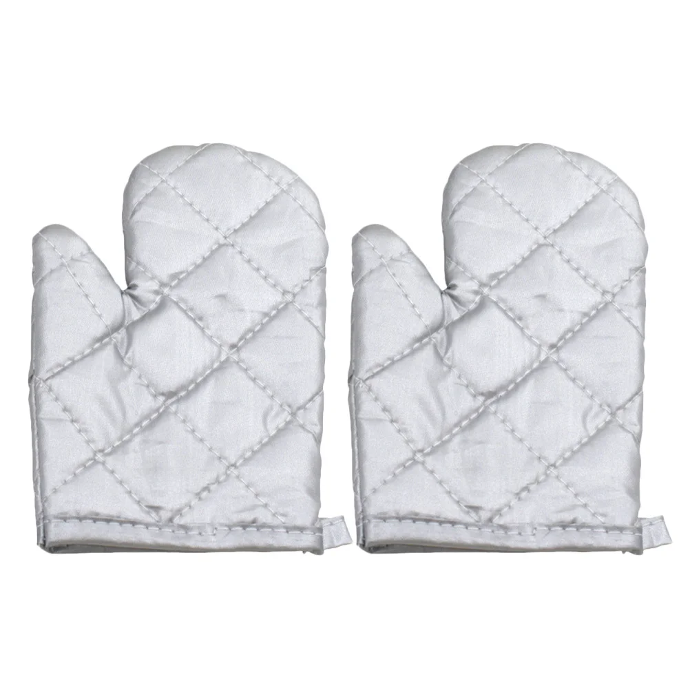 

1Pair Oven Mitts Heat Resistant Size Kitchen Gloves Baking Oven Microwave Protective Gloves Kitchen Mitt