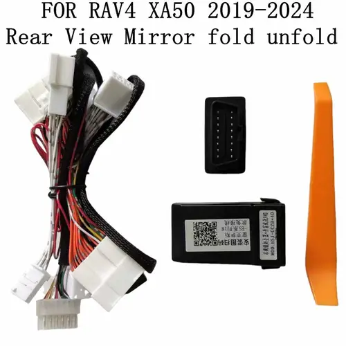 Espejo lateral de coche, carpeta plegable y extensible automáticamente para Toyota RAV4 XA50 (2019-2024), elevador de ventana LHD