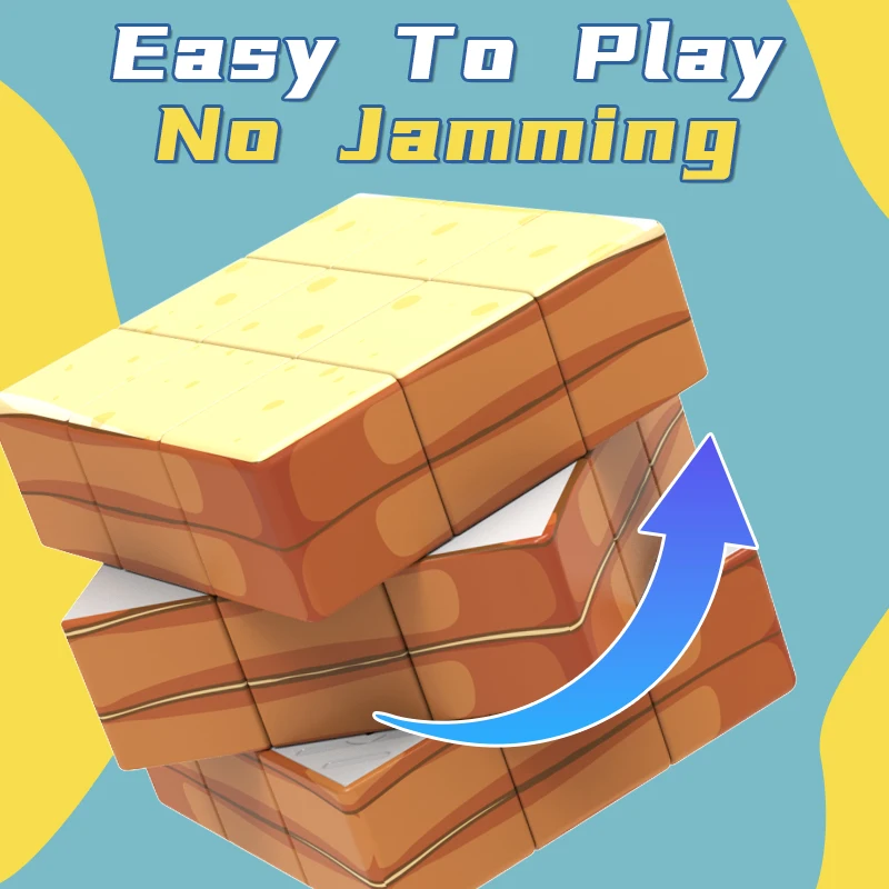 مكعب الوافل 3×3، مكعب سرعة، مكعب سحري بطباعة الأشعة فوق البنفسجية، ألعاب تعليمية وألغاز