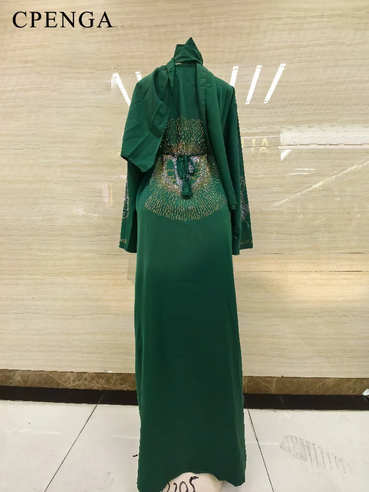 2024 Luxury Dubai Muslim Dress for Women Ramadan Arab Hijab Abaya Elegant Party Jalabiya Clothing Fashion Moroccan Kaftan Robe