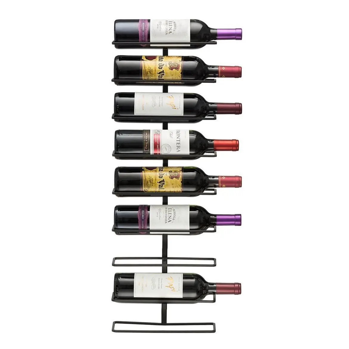 

Sorbus Wine Rack Bar Organizer Kitchen Wall Mount Holder (Holds 9 Bottles)