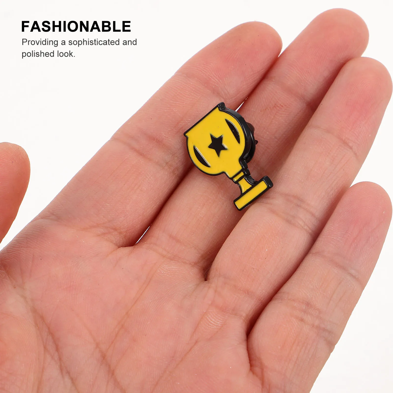 

6pcs Trophy Brooch Pins Zinc Alloy Sport Enamel Lapel Pin For Hats Suits Shirts Cardigan Scarf Clip Brooch Suit Men Women