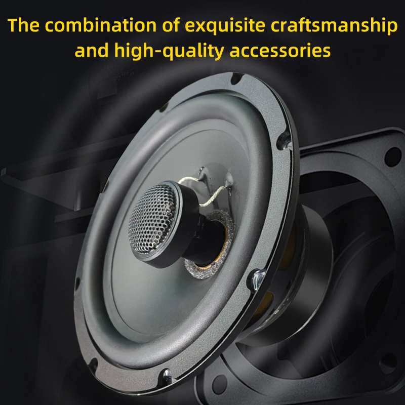 

6.5 Inch Midrange Car Stereo Speakers Dual Coils Double Magnet 6.5 Inch Car Audio Bass Speaker Active Auto Coaxial Speaker
