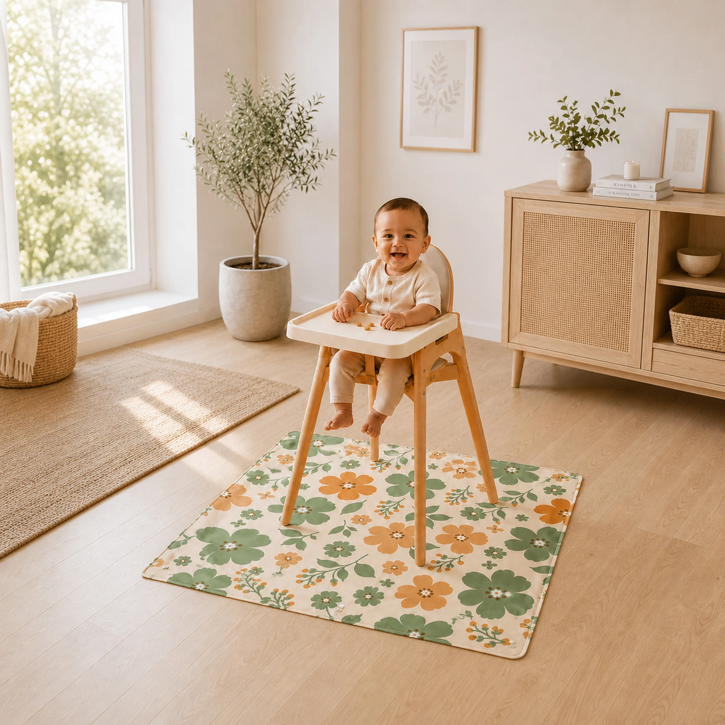 1PC Baby Mat for Floor & Under - Baby Food Eating Chair recension och pris