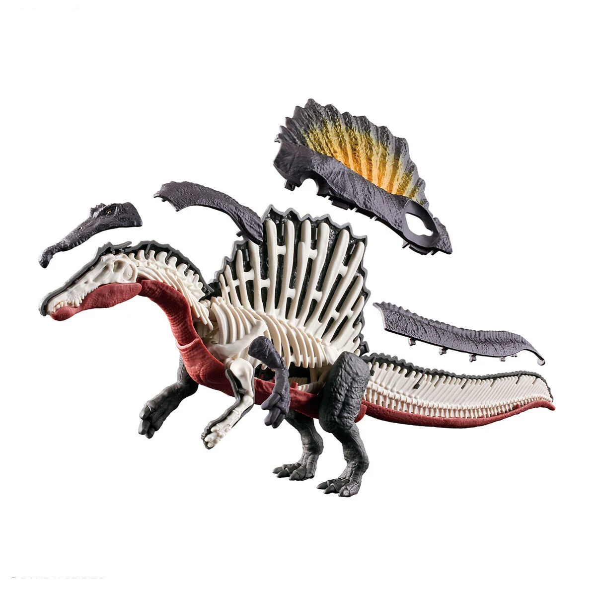 In Stock Original BANDAI Planosaurus Spinosaurus 05 Dinosaur Assembly Model PVC Action Assemble Model Toys