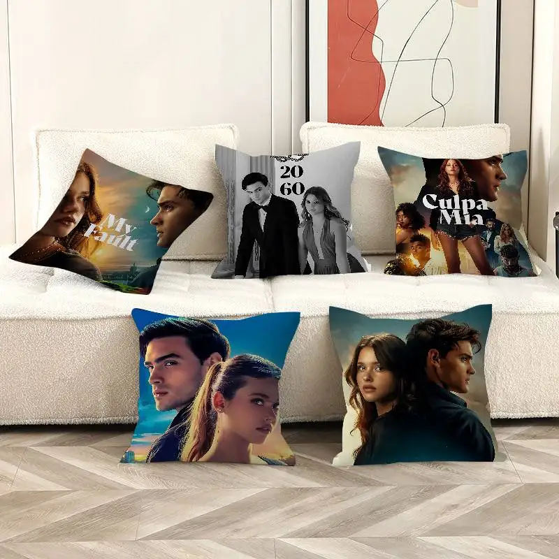 My Fault Culpa Mia Movie Pillow Cushion Cover Pillowcase Living Room Sofa Home Decor Customized
