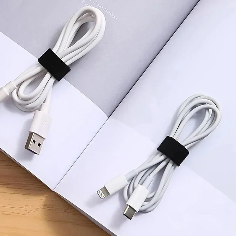 5m Reusable Cable Organizer Desk Cable Tie Organizer Cable Tie Data Line Protection Wire Straps Tape DIY Accessories