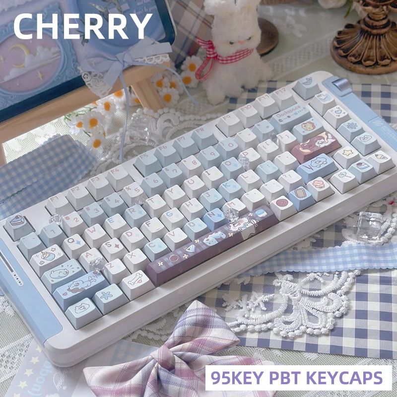 Cute pet keycaps to make the keyboard 