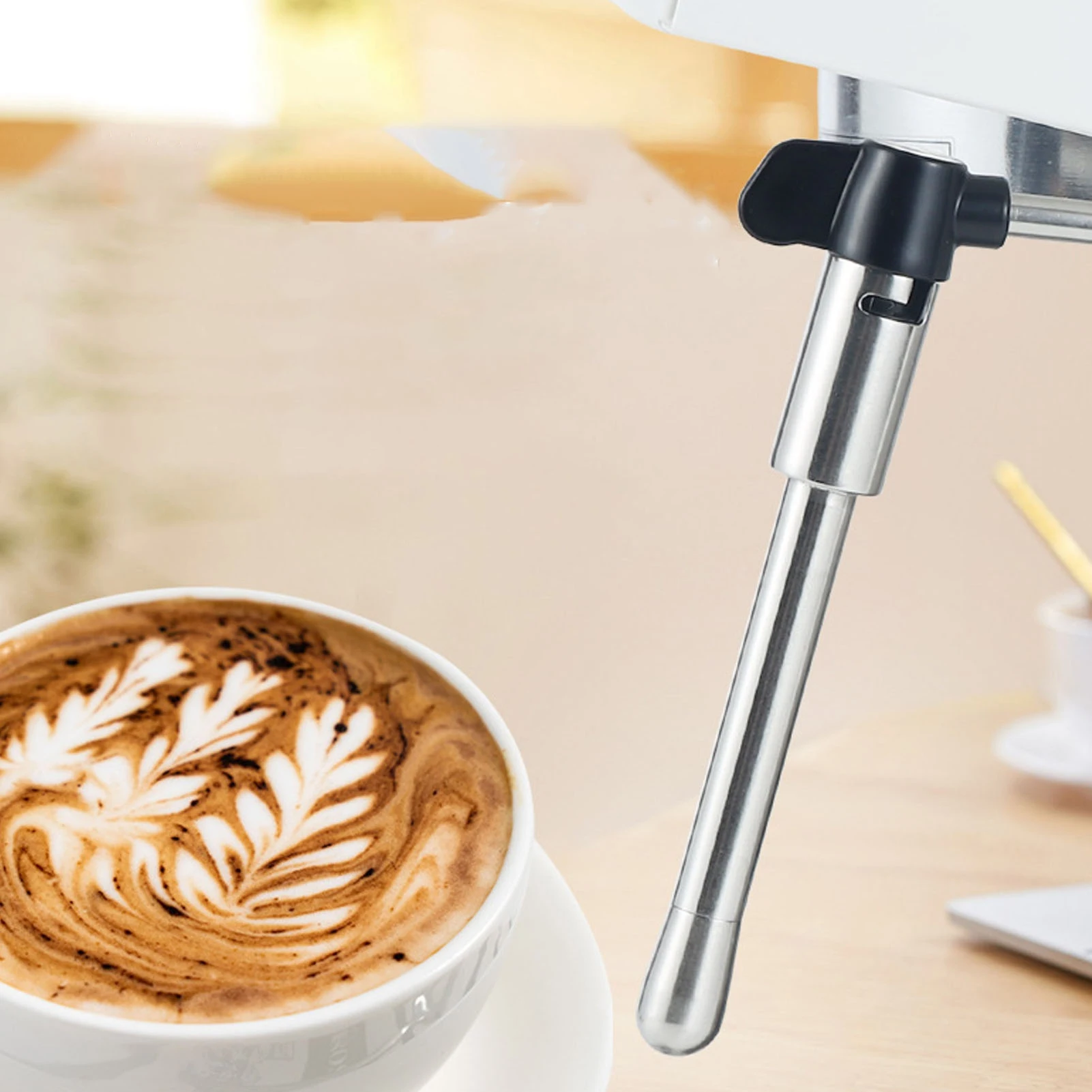 Kaffeemaschinen-Dampfauslaufdüse, Verbrühungsschutz, Kaffeemaschinen-Dampfauslauf mit verbessertem Dampfausstoß, Milchaufschäumer-Zubehör für ECP35