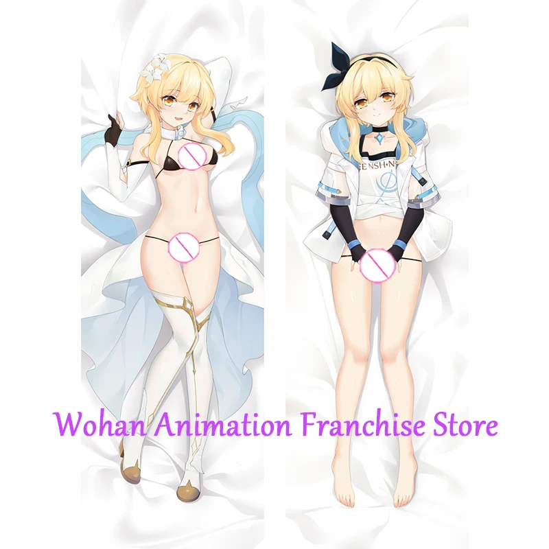 

Dakimakura Anime Pillow Cover GenshinImpact Hotaru Halloween Christmas Decoration Double-sided Print Life-size