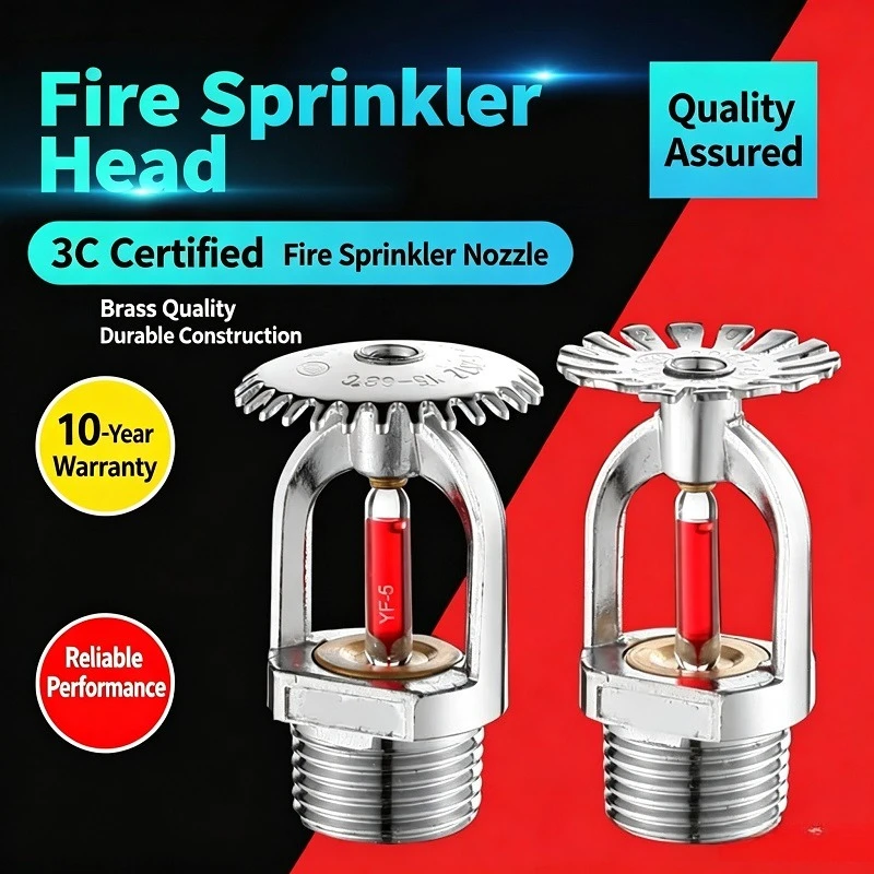 10 Pieces/Pack National Standard Fire Sprinkler Head 68℃, ZSTZ/ZSTX Pendent Upright Sidewall Fire Sprinkler Nozzle