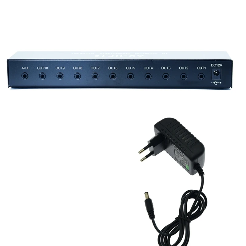 

1PC NJM4556A DC12-24V Stereo Headphone Amplifier Multi-Channels Audio Distributor Independent Control