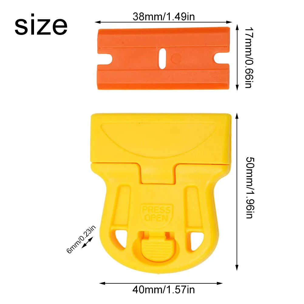 Scraper Blade Tool Glue Ice Remover Glass Gap Ceramic Kitchen Home Car Cleaner Squeegee Blades With Handle