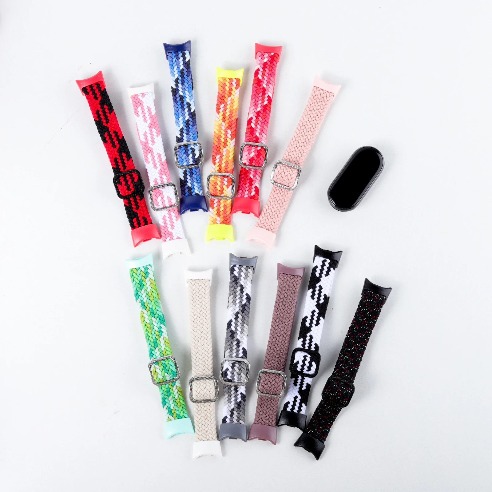 Braided Straps for Mi Band 11/10/9 Bracelet Elastic Adjustable Nylon Miband 4 5 Correas Wristband for Xiaomi Mi Band 4 3 5 6 7 8