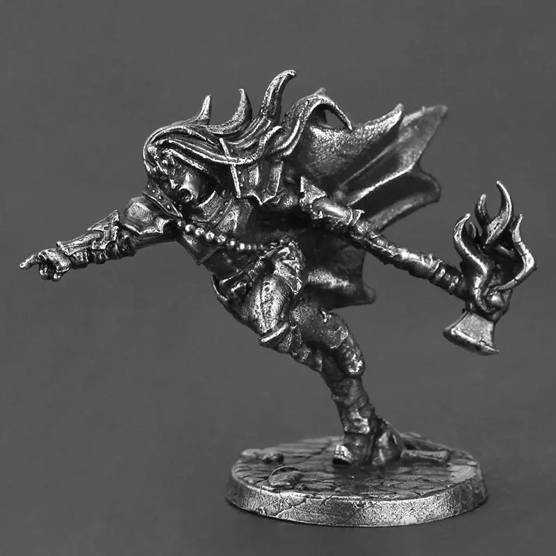 Fighters Guild Soldier Metal Models Combat Armor Warring Warrior Samurai Statuette Figure Board Game Ornament Decoration