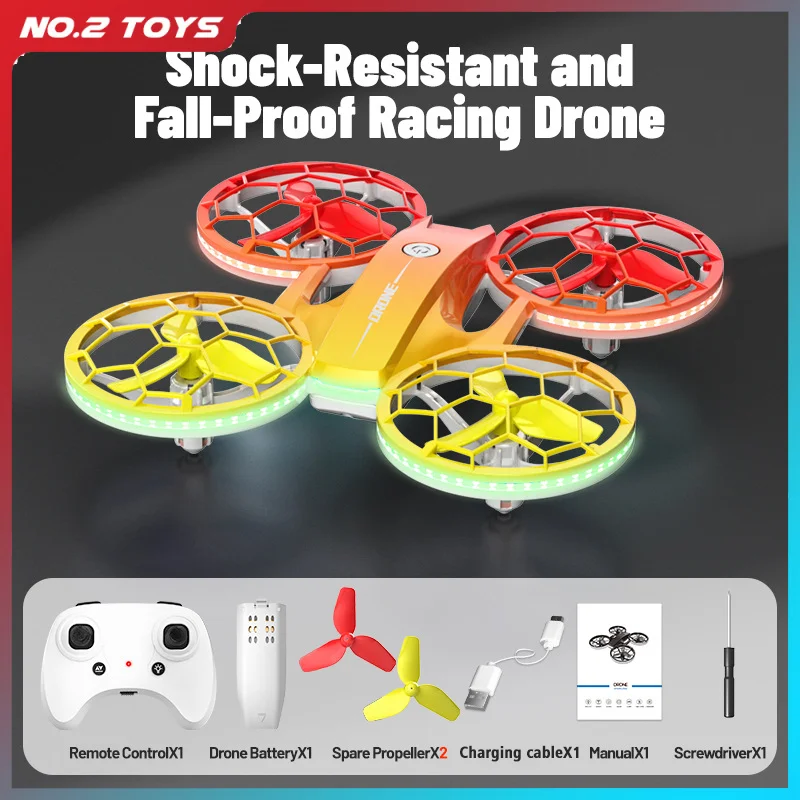 

JJRC H127 Remote Control Drone Kids Flying Toys Helicopter for Beginner Colorful Lights UAV 3D Flip Stunt Drones RC Quadcopter