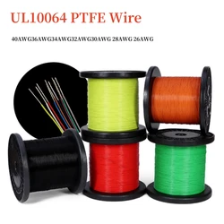 10/20/50M UL10064 FEP Wire 26/28/30/32/34/36/40AWG PTFE Plastic Ultra Fine Micro Wires Solder Tinned Copper Cable