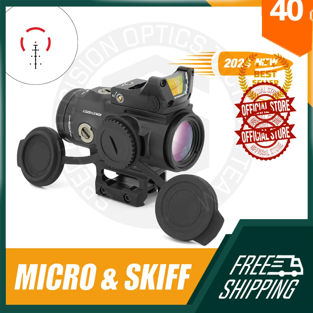 

SPECPRECISION Red Dot Sight Tactical HD GEN II 5X PRISM SCOPE AR-BDC4 5.56 Reticle Fully multi-coated FMC LEN RGW G Optics M1