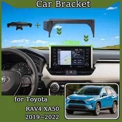 Car Mount for Toyota RAV4 XA50 2019 2020 2021 2022 Mobile Phone Holder GPS Screen Fixed Bracket Gravity Stand Auto Accessories