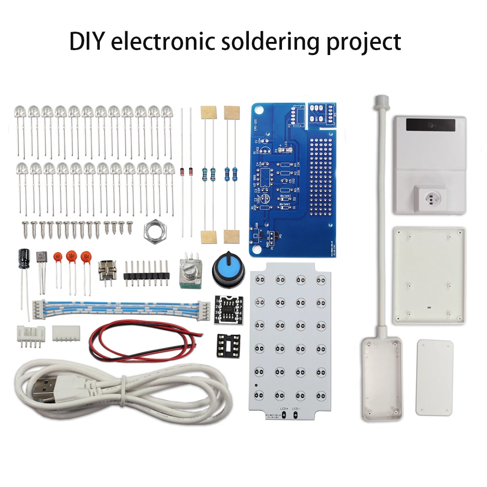 diy electronic kit NE555 LED table Lamp dimmer light PWM circuit assemble Soldering practice diy soldering project for student