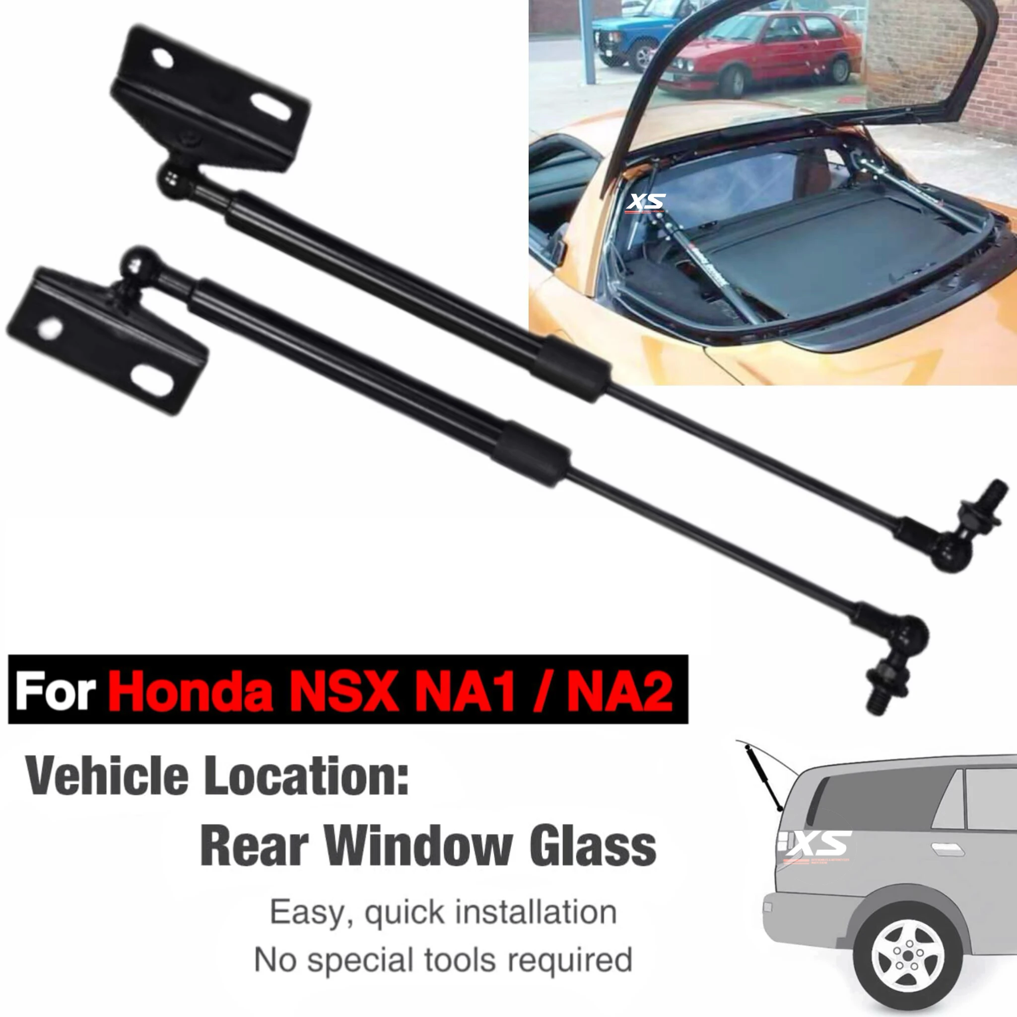 

Rear Window Glass Struts for Honda NSX NA1 NA2 1990-2005 Acura NSX Dampers Gas Spring Lift Supports Rods Shock Absorber Pistons