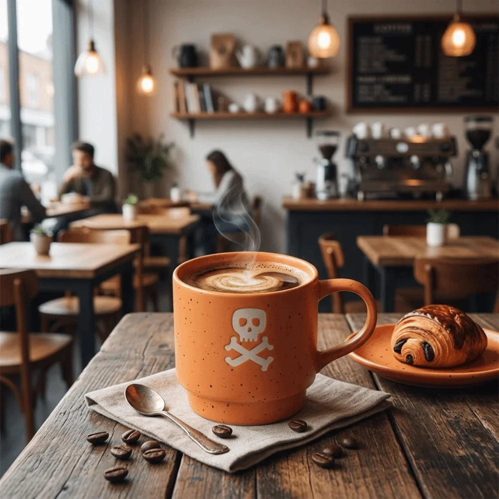 Cute Cartoon Ceramic Mug Set Premium Ceramic Stackable Novelty Drinking Cup Smooth Sturdy Halloween Mug Family Gatherings