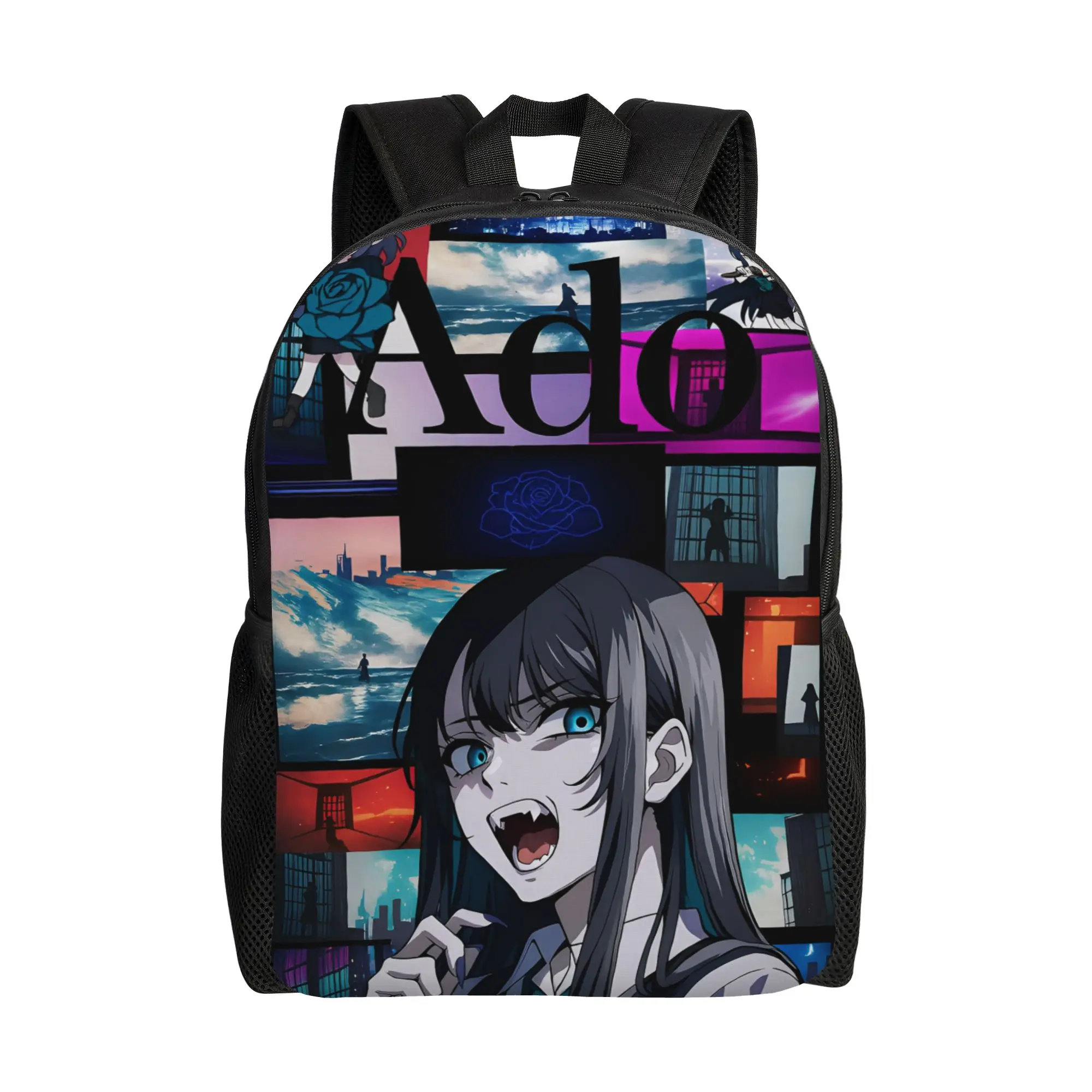 

Повседневный рюкзак Ado Hibana World Tour для активного отдыха, учебы и работы, японский рюкзак для певца, для мужчин и женщин, холщовая сумка для ноутбука