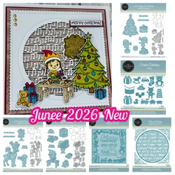 Listopad Nowy 2024 Świąteczne dodatkowe świąteczne ramki i bombki Zestaw wykrojników DIY Scrapbooking i tłoczenie Domowa pamiętnik Karta Prezent Stemple Wykrojniki