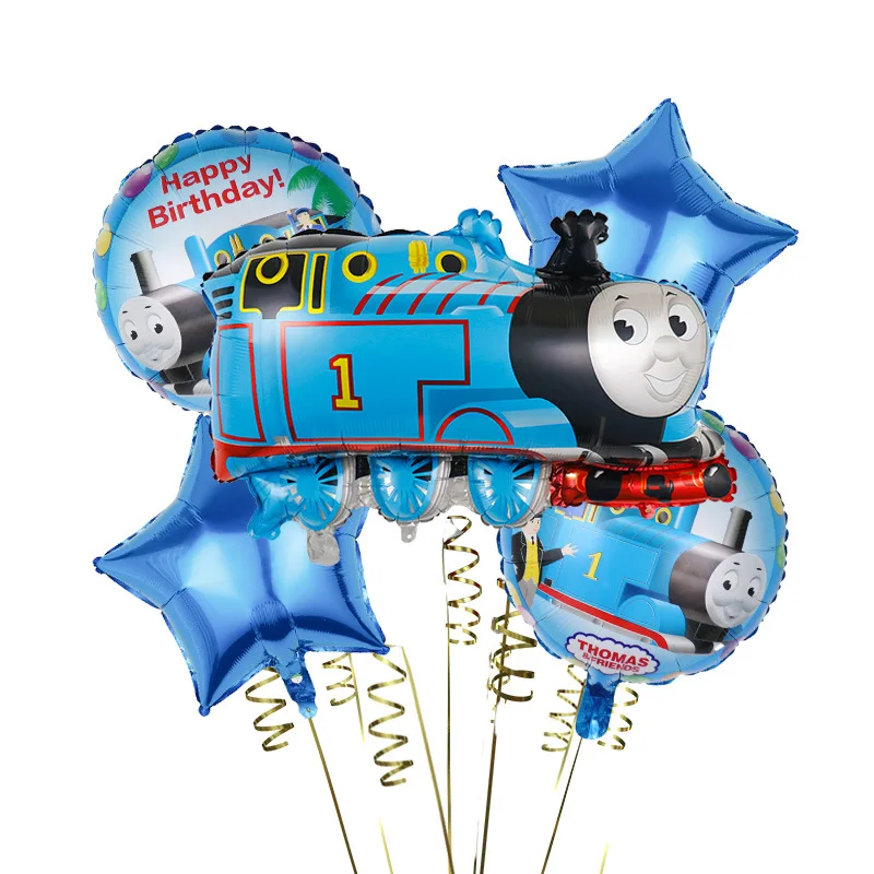 Ensemble de ballons numérotés Thomas et ses amis, décorations d'anniversaire, feuille d'aluminium, cadeau de fête préChristophe, jouets pour enfants, kit de ballons de train, bricolage, 32 po