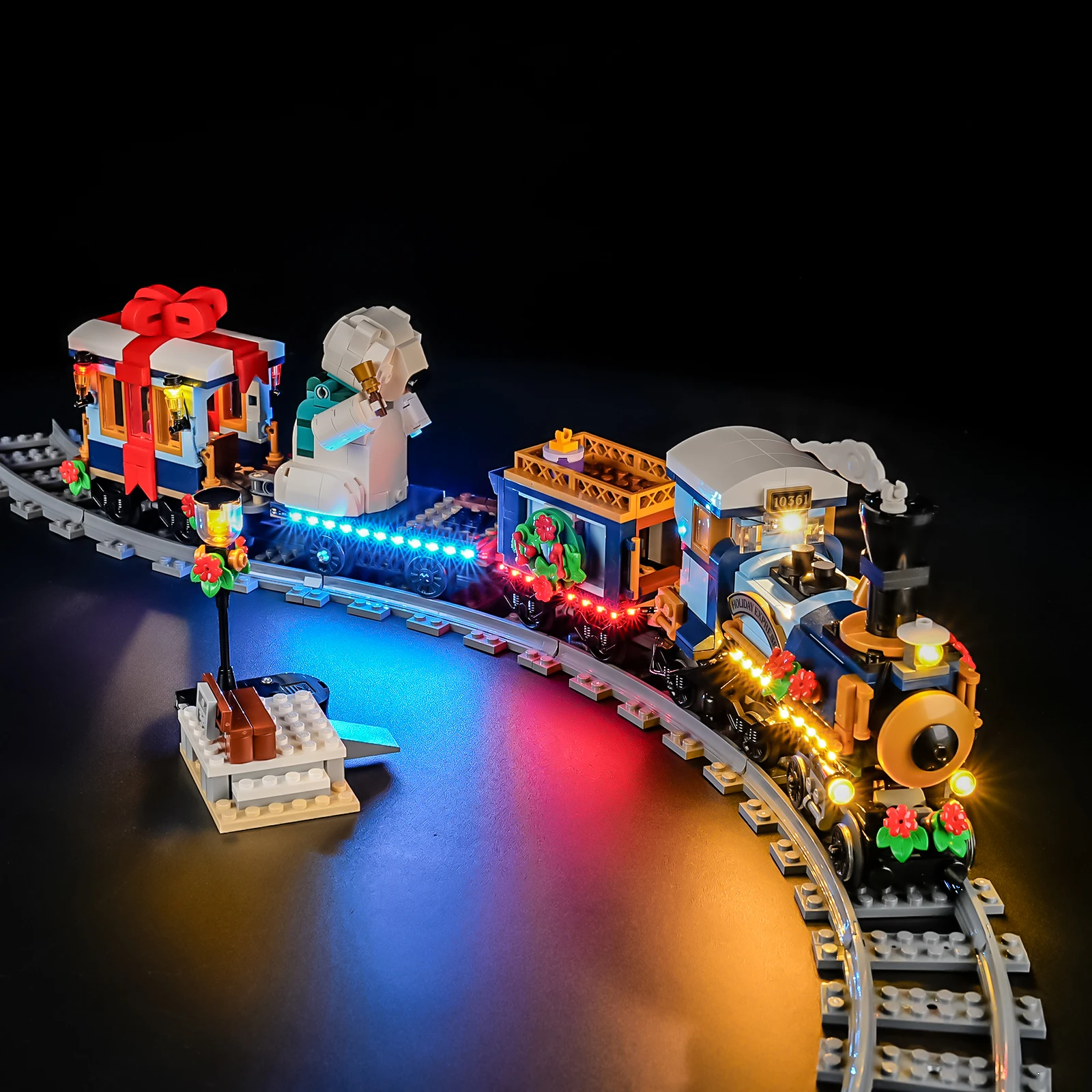 

Светодиодный светильник HPROSPER 5 В (без модели) для декоративной лампы Рождественского экспресс-поезда Lego 10361 с батарейным блоком