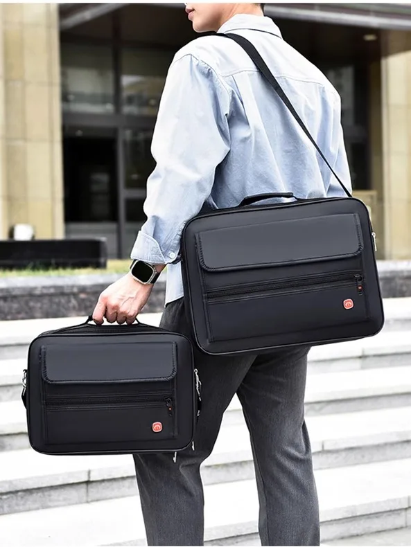 

Large Capaci Ox Cloth Men's oulder Crossbody Bag Waterproof Wear-resistant Busin Handbag Casual Bapa