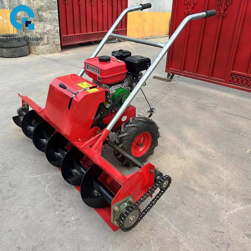 Snow Removal Machine Road Snow Removal Equipment Self-propelled Jiaolong  Powered Small Manual Snow Removal Machine