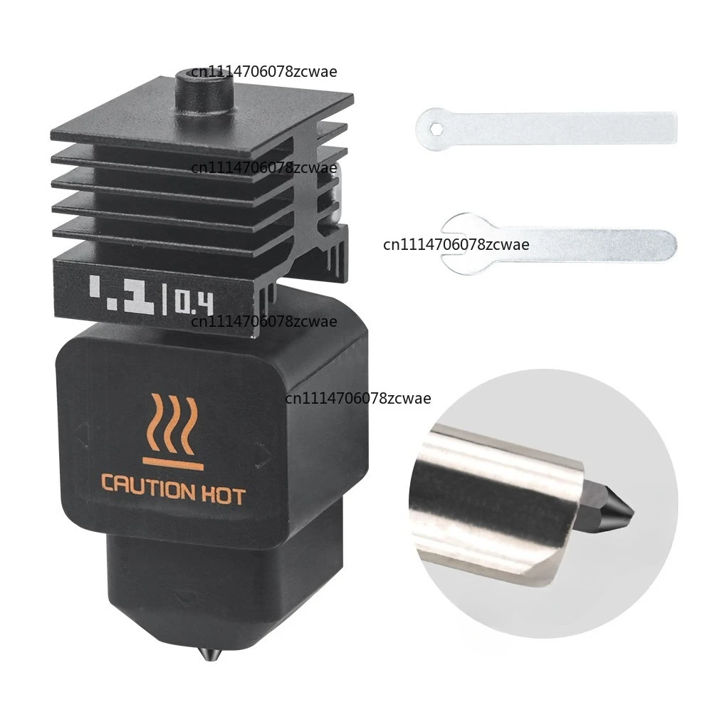 ZOCI-FOR Detachable Hardened‑Steel Hotend Nozzle, Replacement Spare Part Fit for H2D H2S A1 A1‑Mini P2S 3D‑Printer