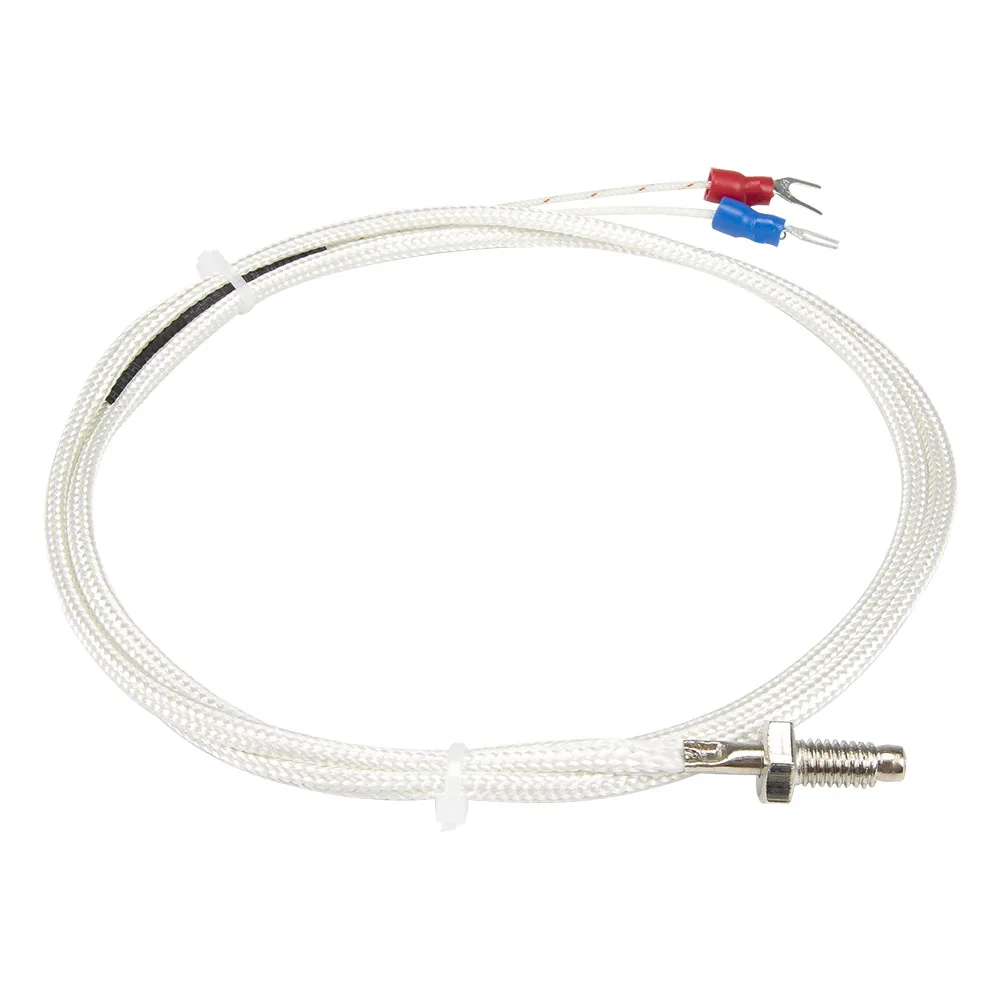 FTARB01 K E type M6 M8 M10 bolt head 1m fibreglass braided cabel screw thermocouple temperature sensor