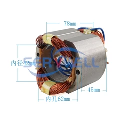 AC220V 42mm Inner Diameter Core 4 Cables Replacement Electric Motor Stator for Hitachi H41