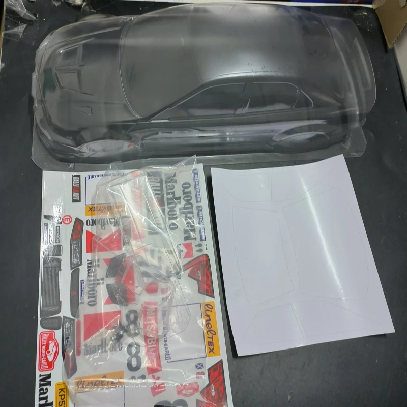 TC104 1/10 Lancer Evolution V Clear body shell 190mm do RC Drift car 255-260mm Wheelbase Tamiya tt02 HSP 3Racing LC Racing