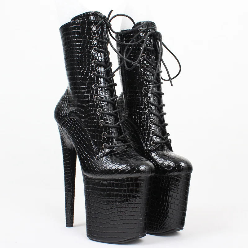 20cm Euro-American Sexy Extreme High Heels Waterproof Platform Sandals Nightclub Runway Pole Dance Shoes Cross-Border Fashion