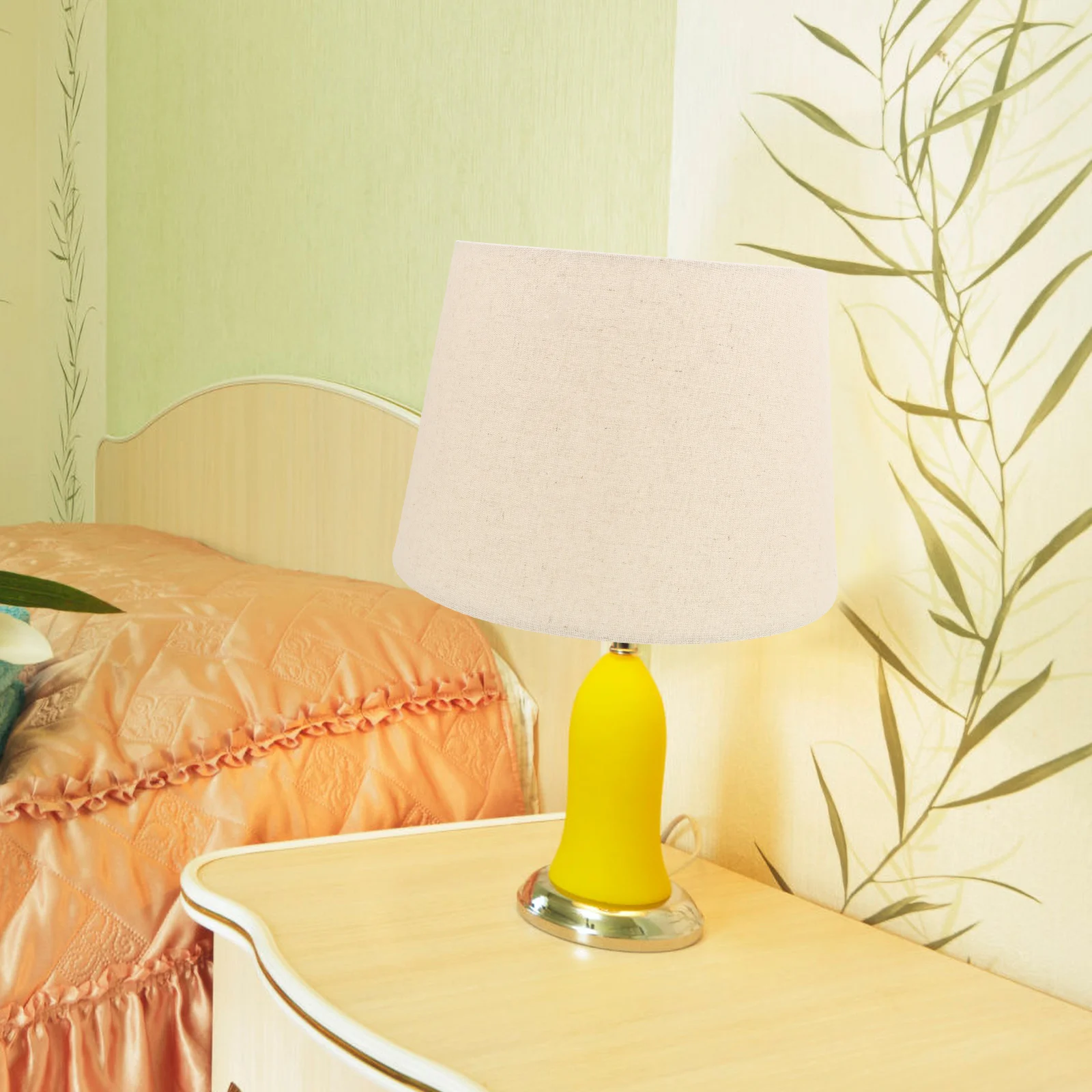 

Абажур для торшера, тканевый светильник в деревенском стиле, чехол для спальни, кабинета, отеля, декор, сменные абажуры, смягчающий свет E27/E14