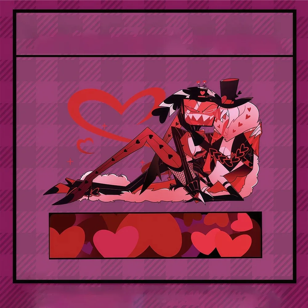 Anime Hazbin Hotel Vox Alastor Charlie Morningstar Valentino 15cm