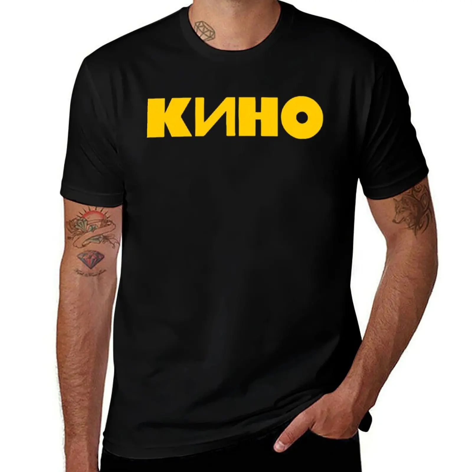 Kino Band T-Shirt summer top shirts graphic rapper graphic tees vintage t shirts mens designer t shirt