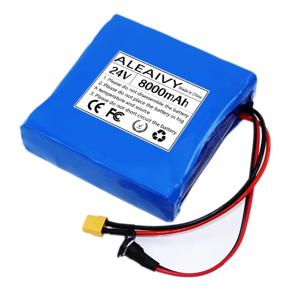 7S2P 18650 24V 8Ah بطارية ليثيوم مع BMS لسكوتر التوازن الذاتي دراجة أحادية كهربائية 8000mAh بطارية قابلة للشحن.