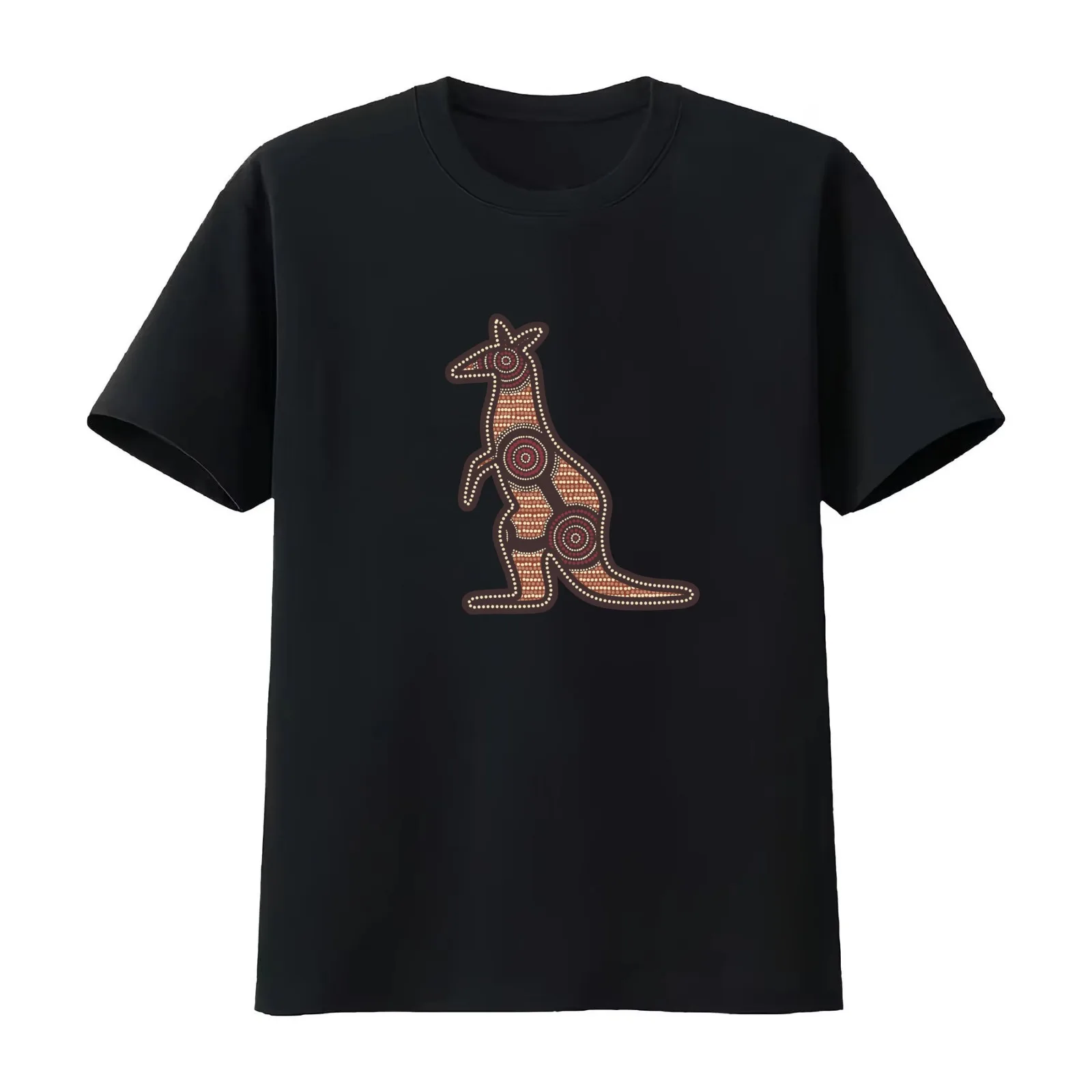 Awesome Aboriginal Dot Art T-Shirt Summer Casual Cotton Tee Oversized Streetwear Tops Vintage Graphic Print Unisex Men Women
