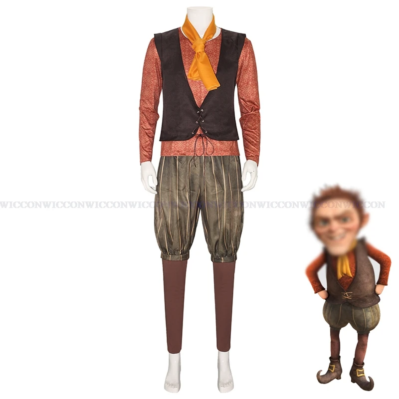 Forever After Dwarf Rumpelstiltskin Cosplay Costume Wig Halloween Outfit Cosplay Party Adults Kids Suit Anime Movie Roleplay