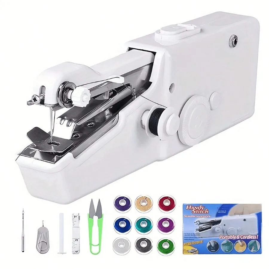 Portable Wireless Handheld Sewing Machine, Compact And Fast Repair And DIY Sewing Tool, Suitable For Fabrics, Curtains, Clothing