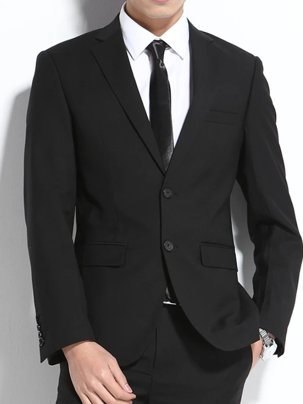 

Мужской деловой повседневный приталенный костюм с длинным светом Jaet, однобортный молодежный студенческий костюм большого размера, пальто