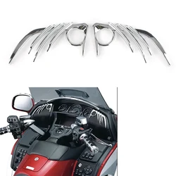 Chrome Motorcycle Front Speaker Outer Decoration Trim For Honda Goldwing Gold Wing GL1800 F6B GL 1800 2006 2007 2008 2009-2017