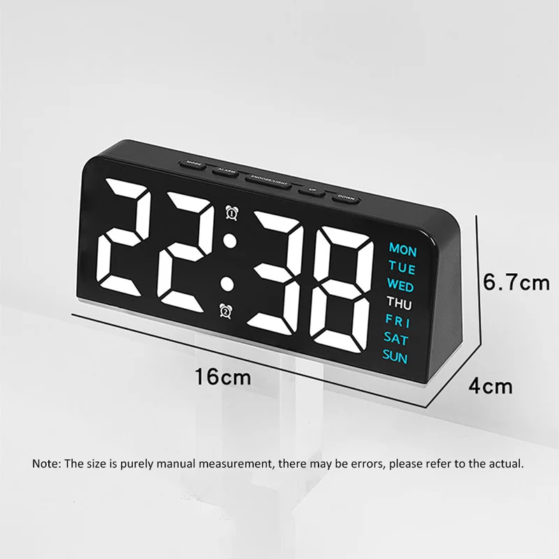 7'' LED Digital Alarm Clock 6