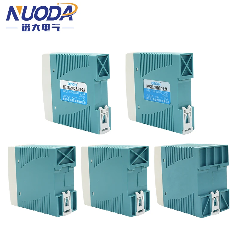 NUODA DIN -Rail Switching Power Supply Transformers, Overload Protection, Economical Thin Manufacture, 5, 12, 24 Volt