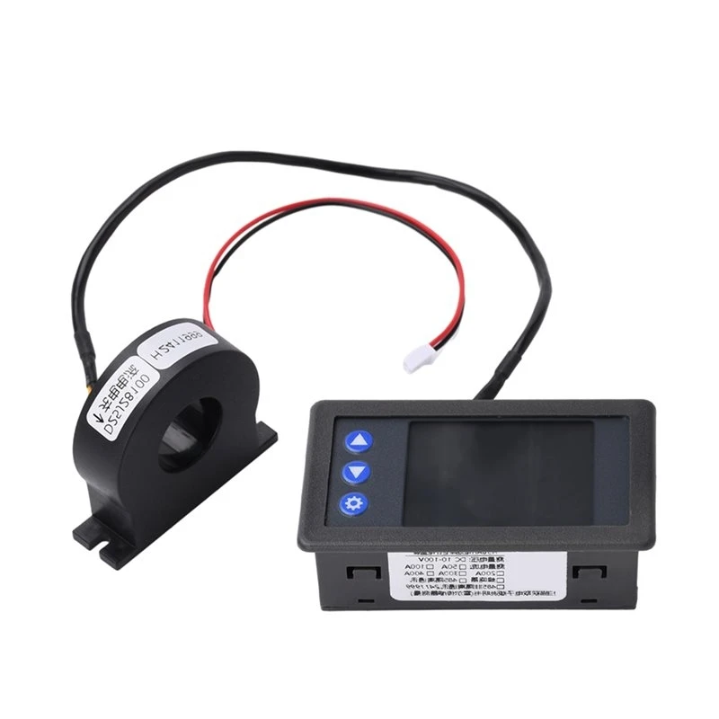 ABKW-Hall Sensor Coulomb Tester Meter Monitor 10V-100V Battery Capacity Display Voltmeter Ammeter 200A