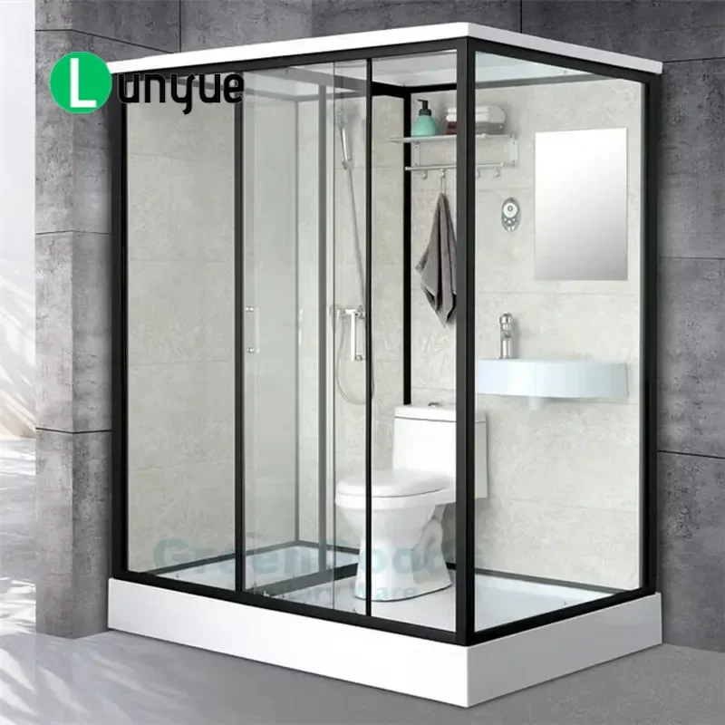 Modern 5mm Glass Sliding Shower Door Integrated Bathroom Shower Room Wholesale Manufacturer Direct Sale Easy Installation